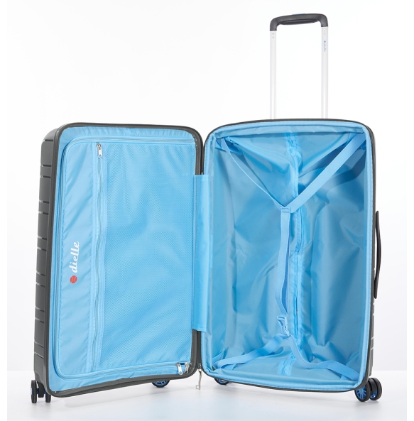 Βαλίτσα σκληρή Μεγάλη DIELLE 100/70 76x50x34/37 cm Μαύρο